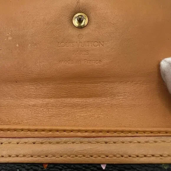 GUC Louis Vuitton Murakami Noir Trifold Wallet